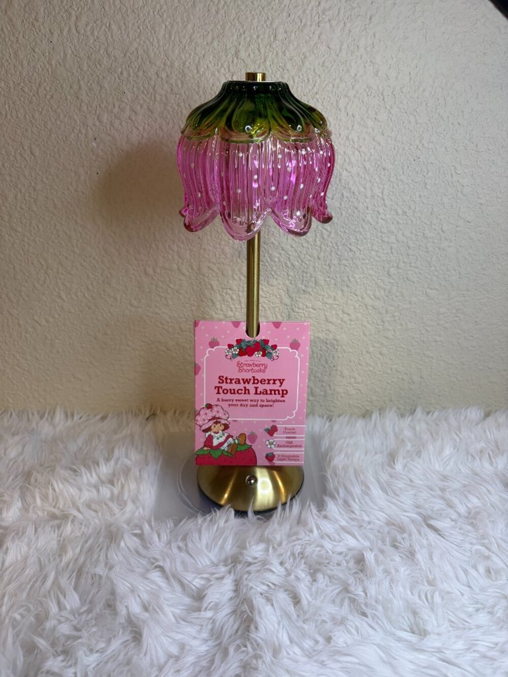 Strawberry Shortcake Strawberry Touch Lamp USB Rechargeable Dimmable NWT